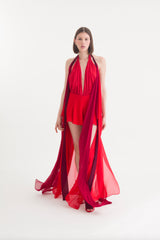 SAM NEGLIGEE TRICOLOR RED