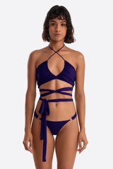 BROOKE HALTER BRA DEEP PURPLE