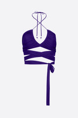 BROOKE HALTER BRA DEEP PURPLE