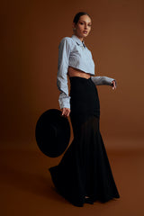 LILY LONG SKIRT BLACK