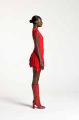 LILY MINI SKIRT FERRARI RED
