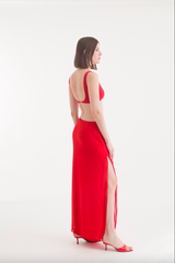 ISADORA LONG SKIRT HIP FERRARI RED