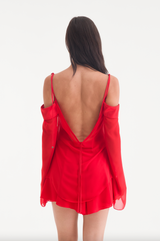 ISADORA MINI SKIRT FERRARI RED