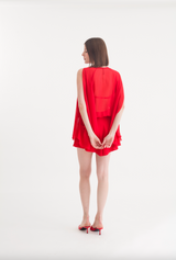 ISADORA MINI SKIRT FERRARI RED