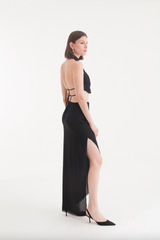 ISADORA ASYMMETRIC SKIRT WAIST BLACK