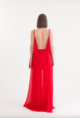 TONY DRESS FERRARI RED
