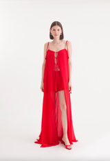 TONY DRESS FERRARI RED