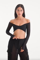 COCO CROP TOP LONG SLEEVES