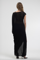 ISADORA OFF THE SHOULDER TOP BLACK