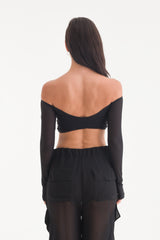 COCO CROP TOP LONG SLEEVES
