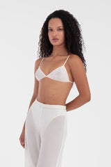 DEMI TRIANGLE BRA FULLY LINED IVORY