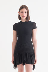 LILY MINI SKIRT BLACK