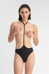 NAOMI KNICKER WITH HARNESS BLACK