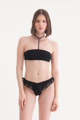 MIA BANDEAU WITH CHOKER BLACK