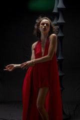 NIKO HIP BODYSUIT FERRARI RED