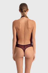 NIKO  BODYSUIT BURGUNDY