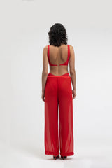 DIANA TROUSERS FERRARI RED