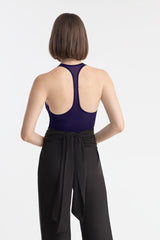 NEW FONDA TANK TOP LONG DEEP PURPLE