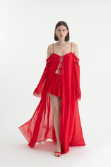 TONY DRESS FERRARI RED