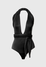 ALICE WRAP AROUND BODYSUIT BLACK