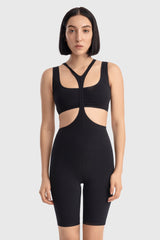 Bikers, deportivo, versátil, cómodo, glamuroso, separado, conjunto, modelo, pelo corto