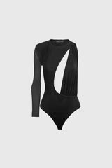 Ochentas, malla, asimétrico, bodysuit, hombreras, forrado, versátil, copas A-C, look completo, g-string.