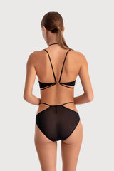 ZENDAYA TRIANGLE BRA BLACK