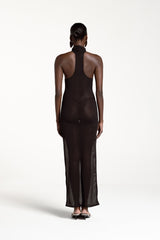 ERIKA TURTLE NECK DRESS BLACK