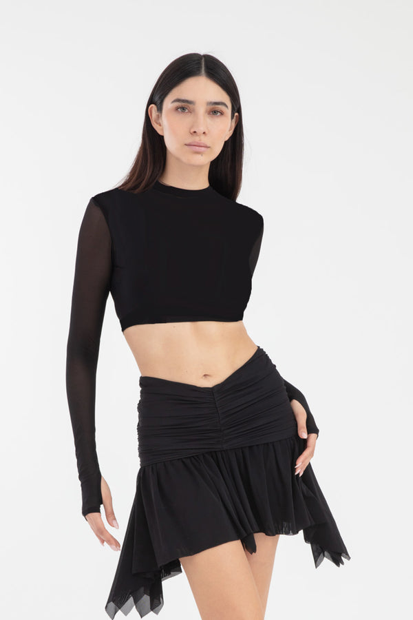 FONDA CROP TOP LONG SLEEVES