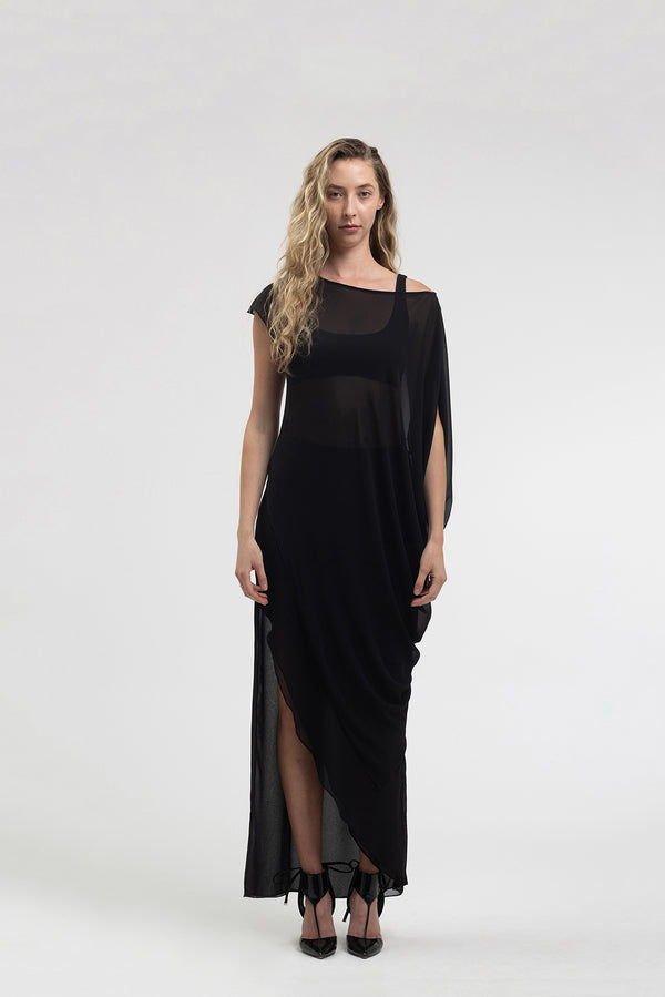 ISADORA OFF THE SHOULDER TOP BLACK