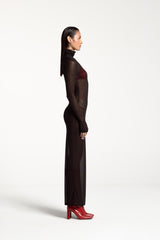 CLAUDIA TURTLE NECK DRESS BLACK