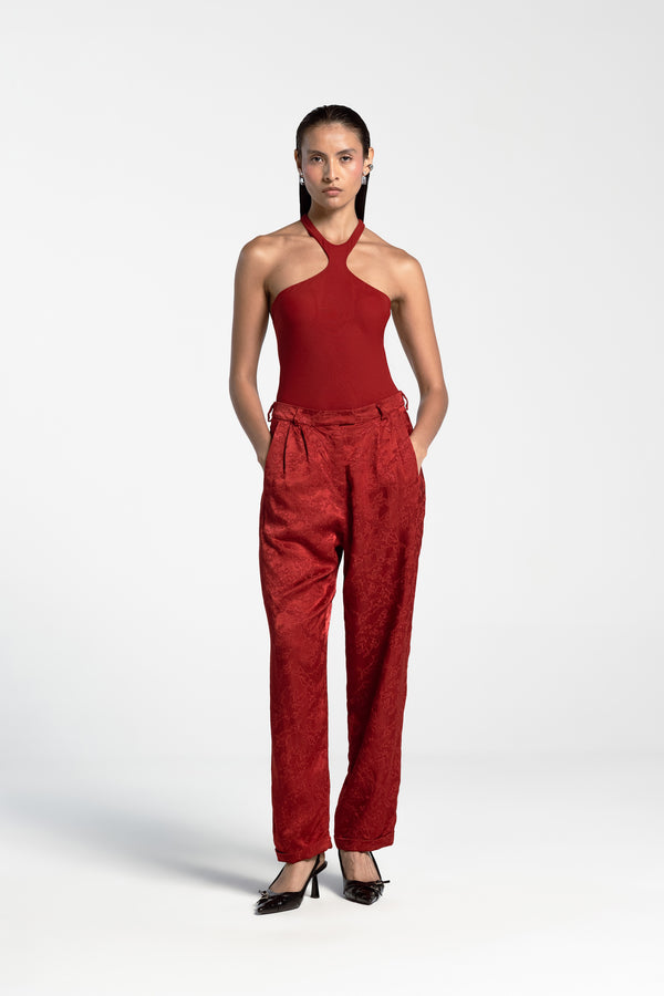 RENA TROUSER CARMIN RED