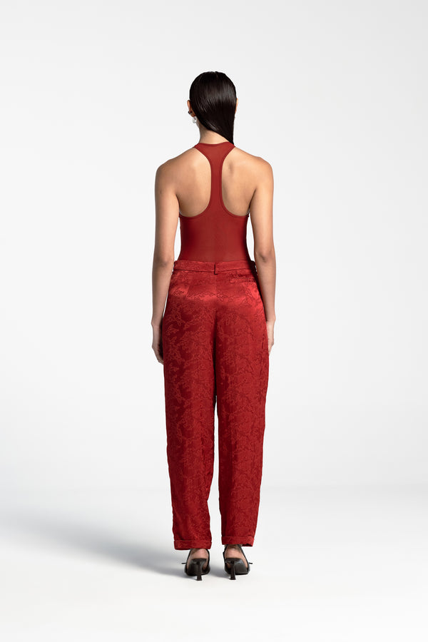 RENA TROUSER CARMIN RED