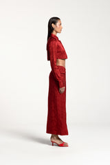 JULIETTE LONG SKIRT CARMIN RED