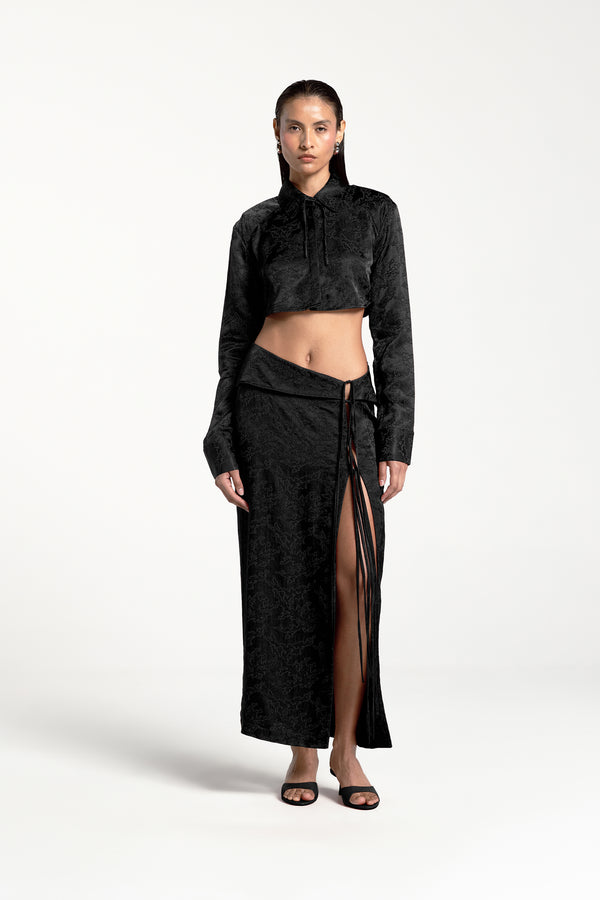 JULIETTE LONG SKIRT BLACK