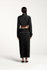 TAYLOR CROPPED SHIRT BLACK