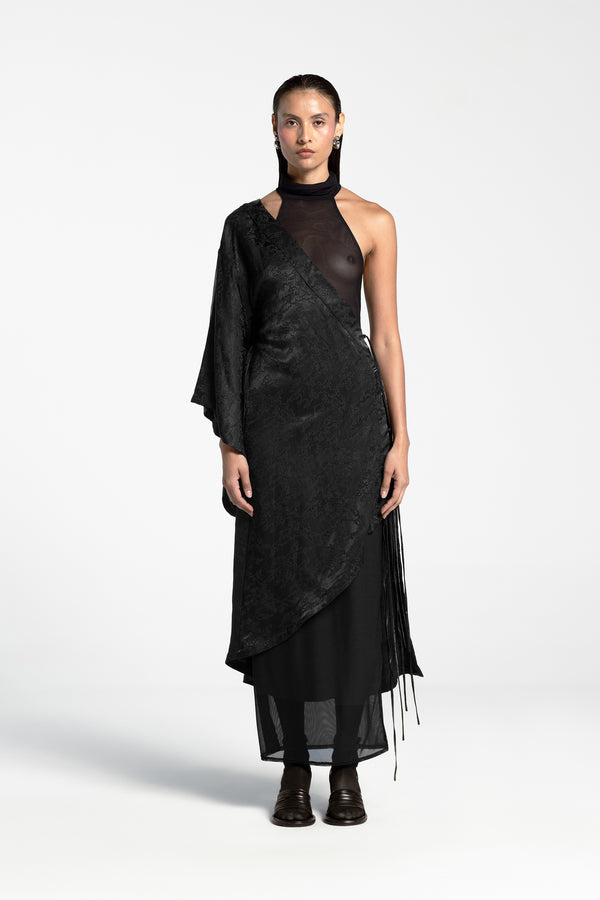 JAMIE LEE HALF KIMONO ORIENTAL BLACK