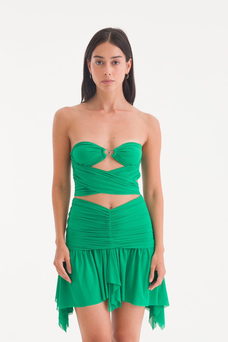 LILY MINI SKIRT GREEN