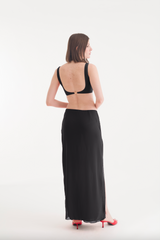 ISADORA LONG SKIRT HIP BLACK