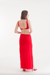ISADORA LONG SKIRT HIP FERRARI RED