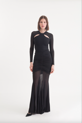 LILY LONG SKIRT BLACK