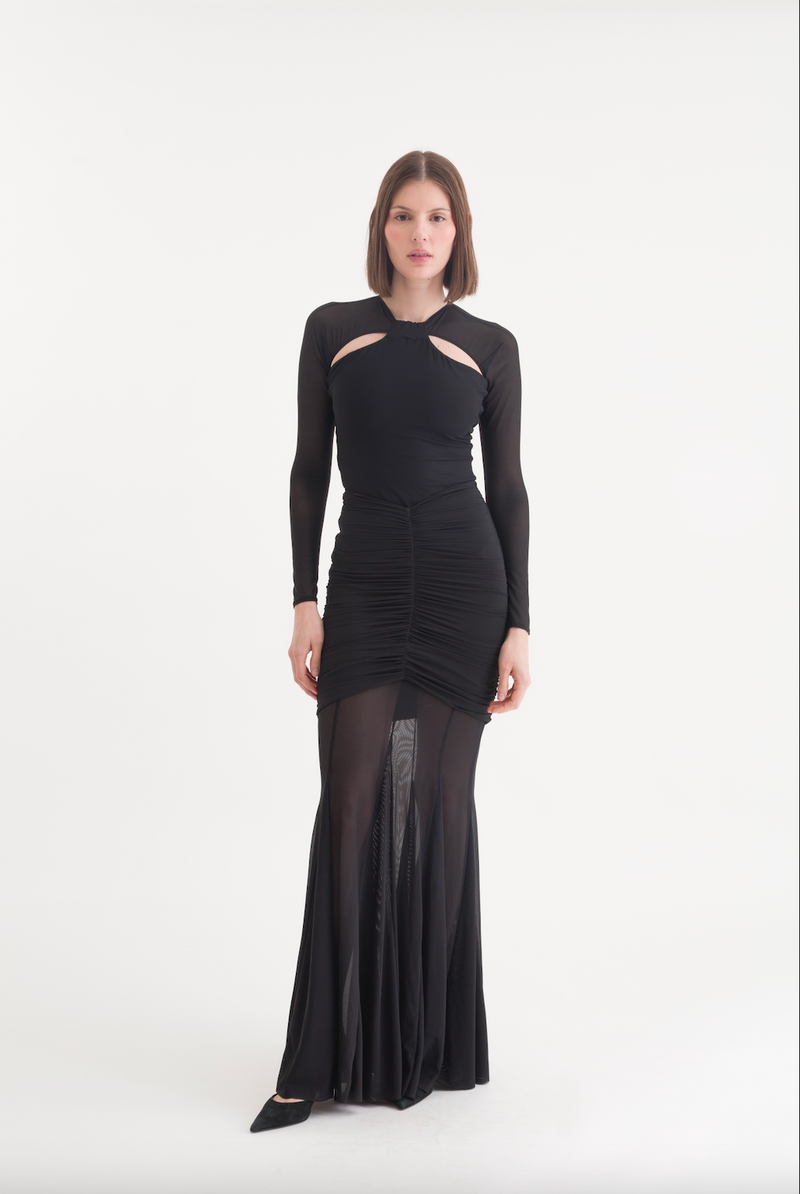 LILY LONG SKIRT BLACK
