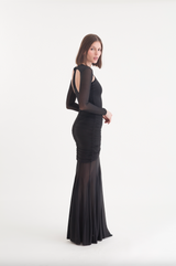 LILY LONG SKIRT BLACK