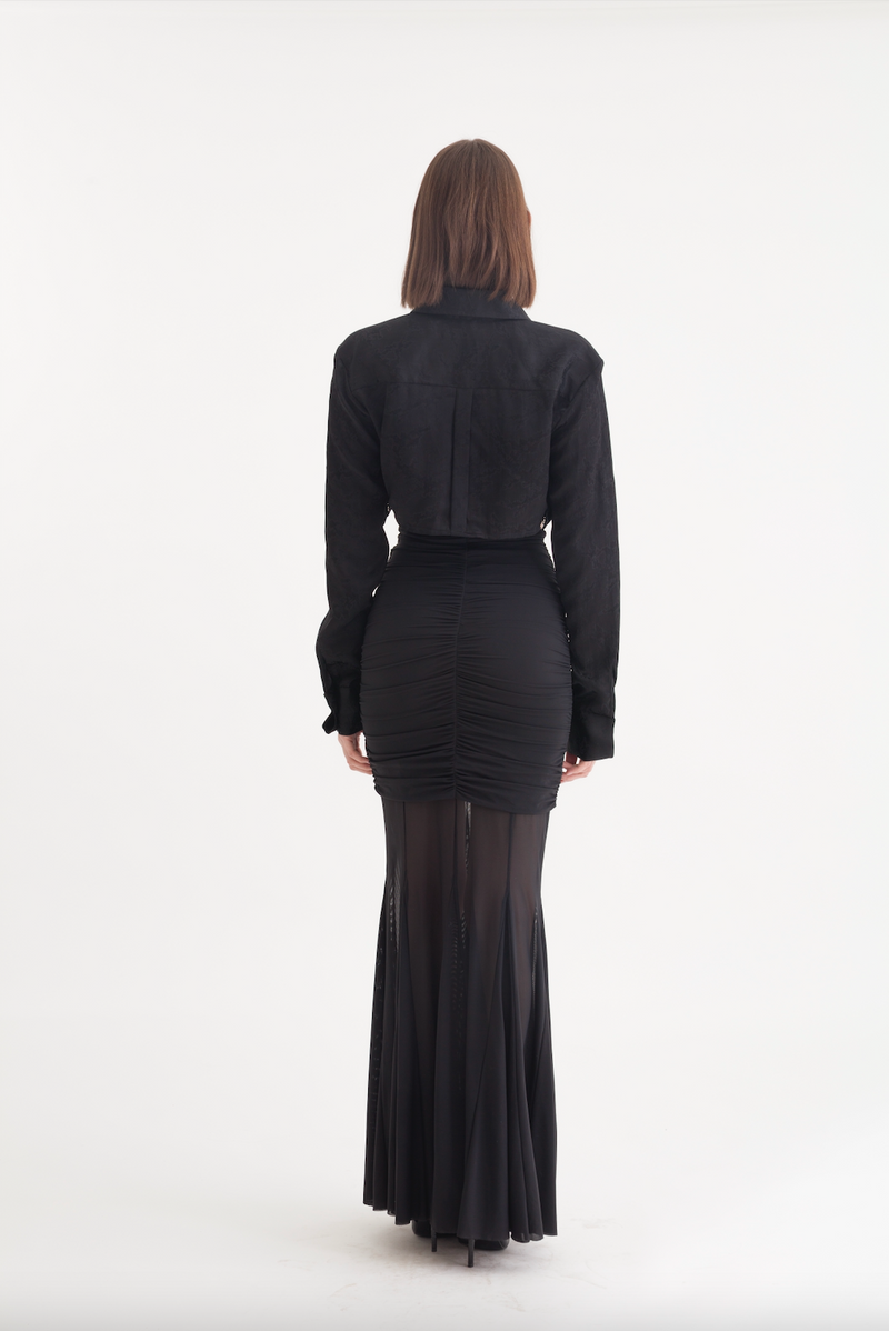 LILY LONG SKIRT BLACK