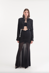 LILY LONG SKIRT BLACK