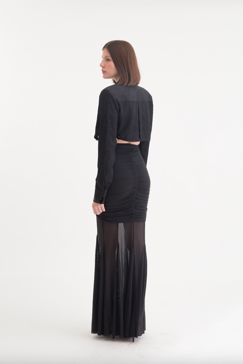 LILY LONG SKIRT BLACK