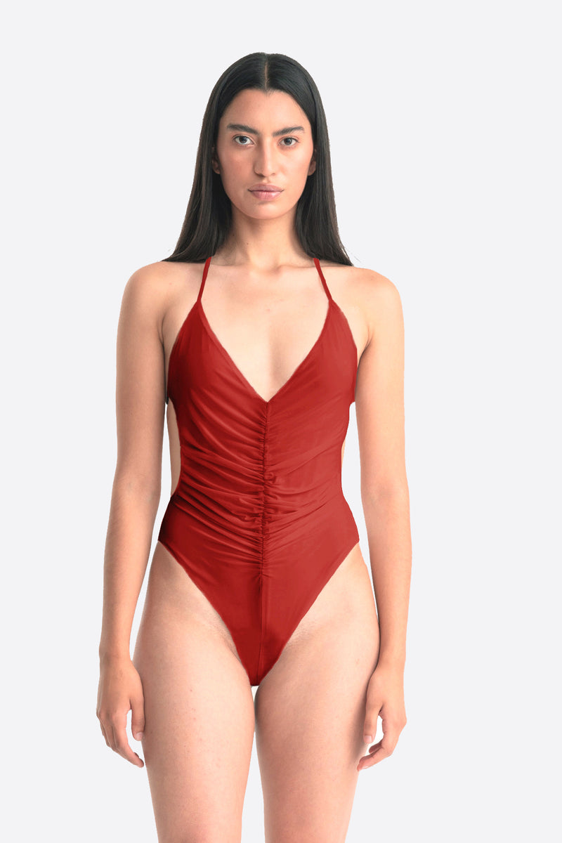 ISADORA BODYSUIT FERRARI RED