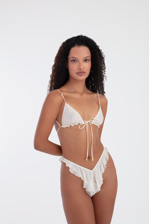 MARGOT TRIANGLE BRA IVORY