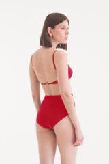 NAOMI CULOTTE WITH BELT FERRARI RED