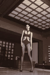 TWIGGY 2 PIECE BODYSUIT BLACK